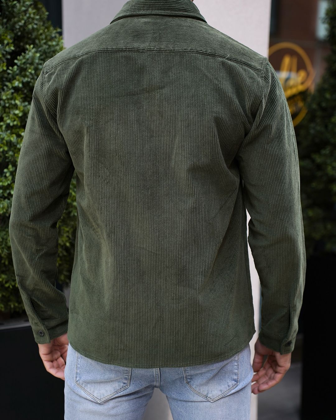 CORD OVERSHIRT Vert Olive