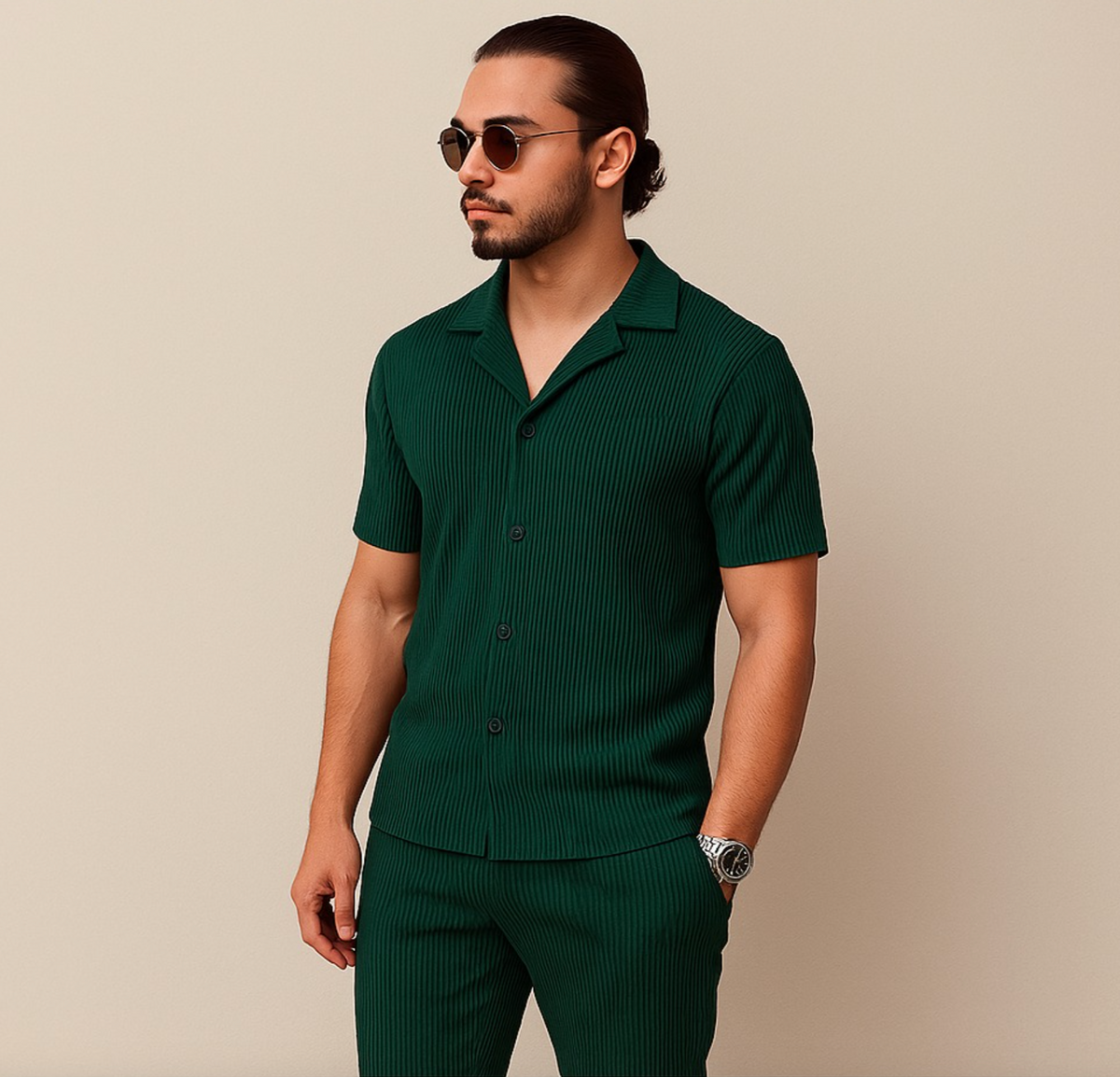 Ensemble Namaskar Vert Olive