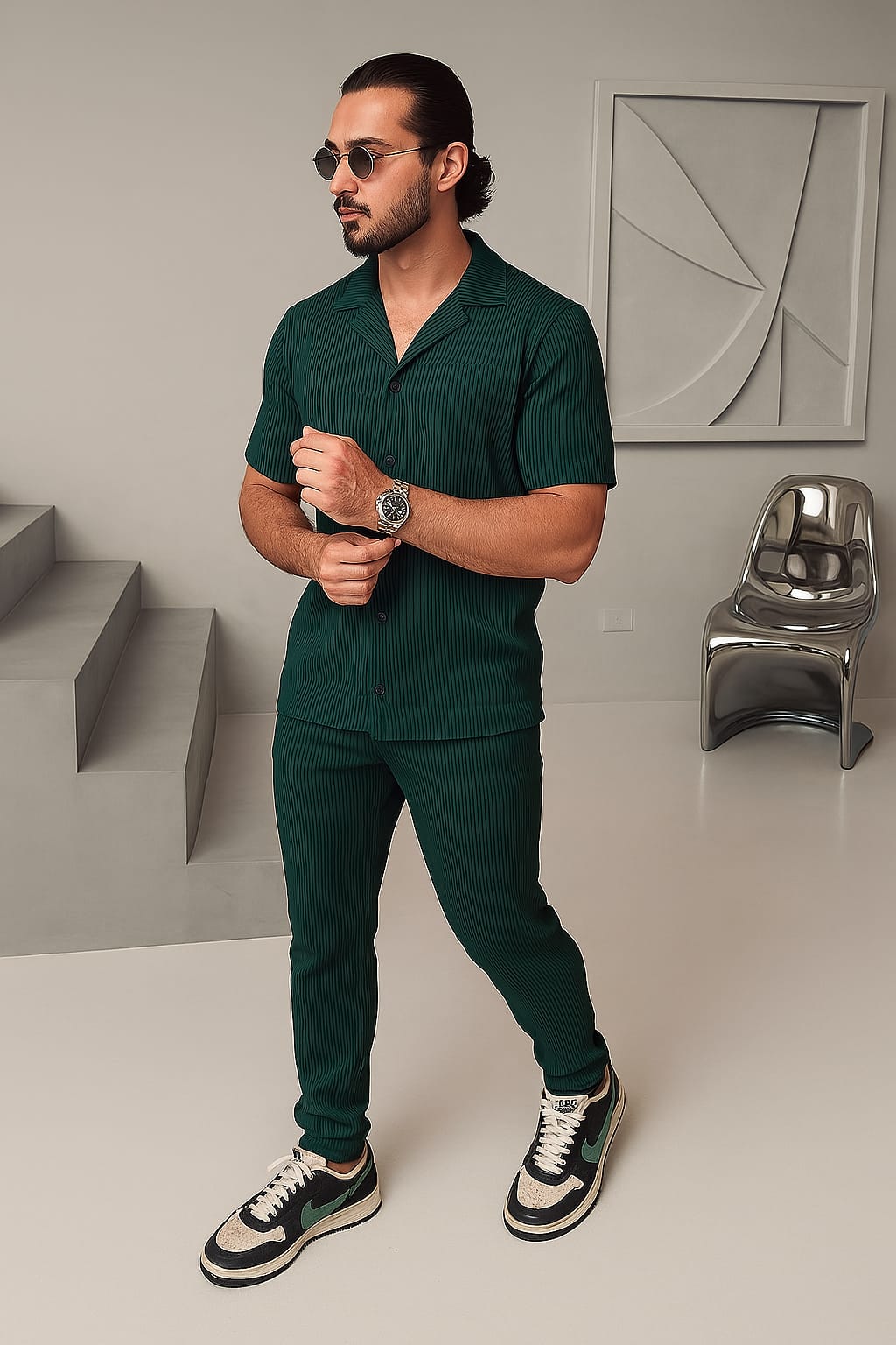 Ensemble Namaskar Vert Olive