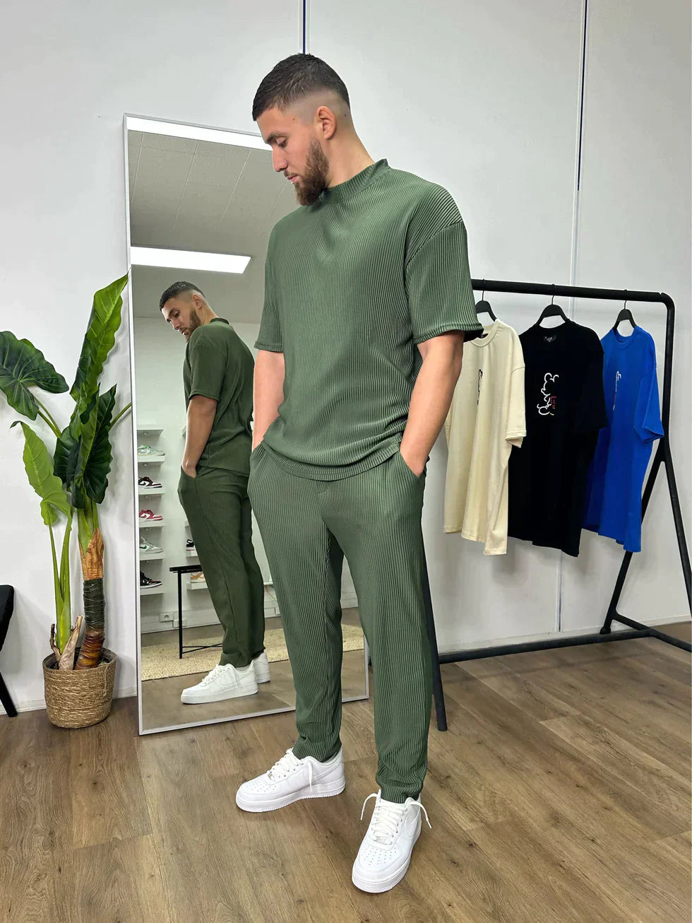 Ensemble plissé VERT